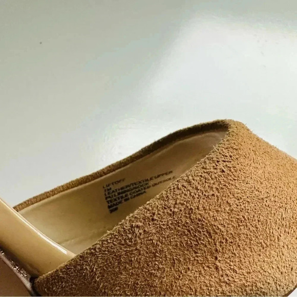 Steve Madden Liftoff Peep Toe Nude Suede Heels - Picture 7 of 7